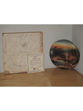 Hadley House Collectors Plate Twilight Glow Terry Redlin Vintage Porcelain New